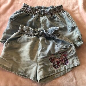 Lot of 2 Girls size 10 pull on Shorts